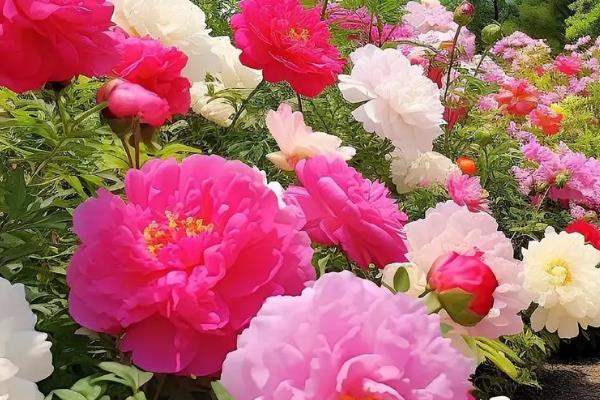 牡丹的特点，其花色众多且品种多样