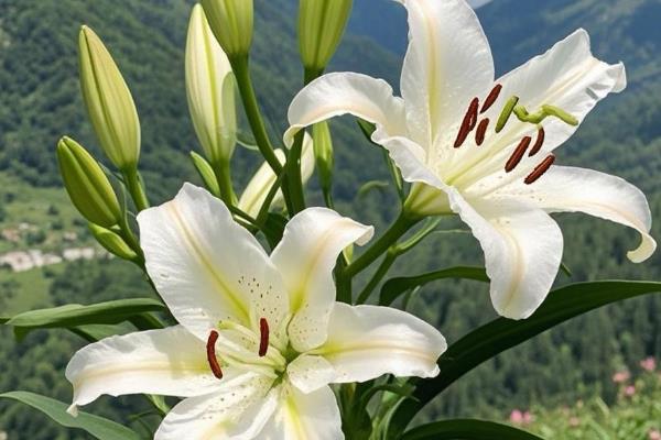 百合花的花语，寓意百年好合、忠贞纯洁等