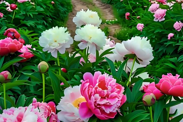 芍药花的开放时间,集中在4-6月份