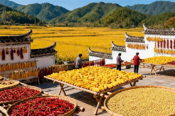 立秋的晒秋民俗是什么，是指晒丰收的农作物