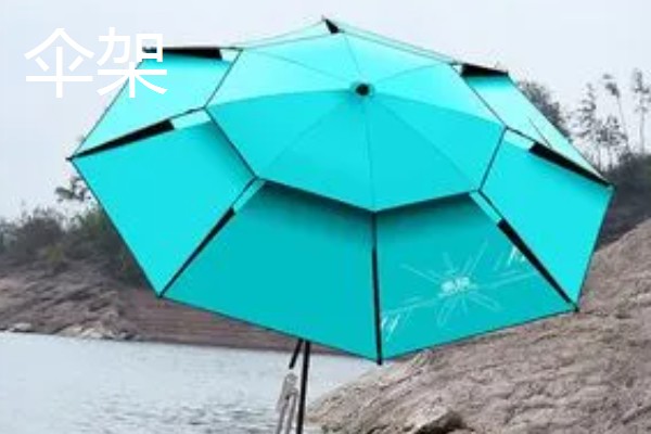 钓鱼箱装配件的方法，鱼竿安装在钓鱼箱右侧