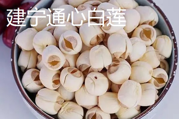 福建省三明市建宁县的特产，有通心白莲、黄花梨等